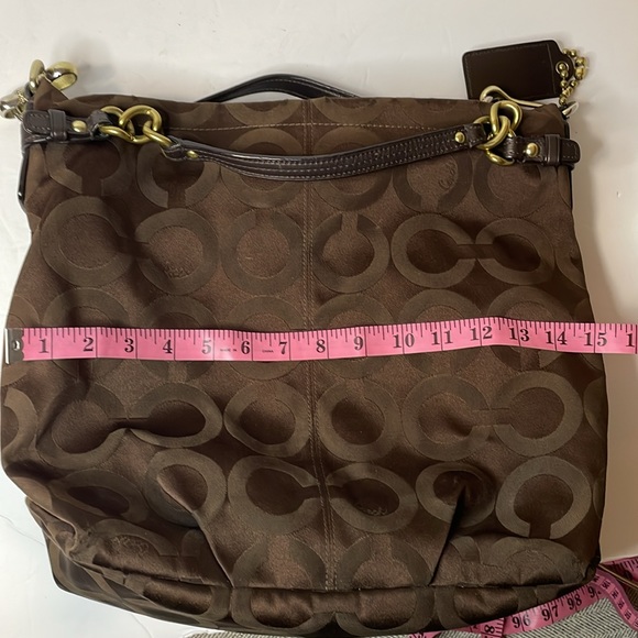 Coach brown monogram large bag - Picture 7 of 11